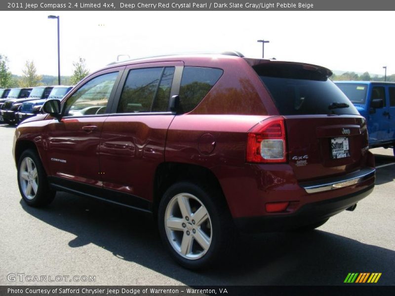 Deep Cherry Red Crystal Pearl / Dark Slate Gray/Light Pebble Beige 2011 Jeep Compass 2.4 Limited 4x4