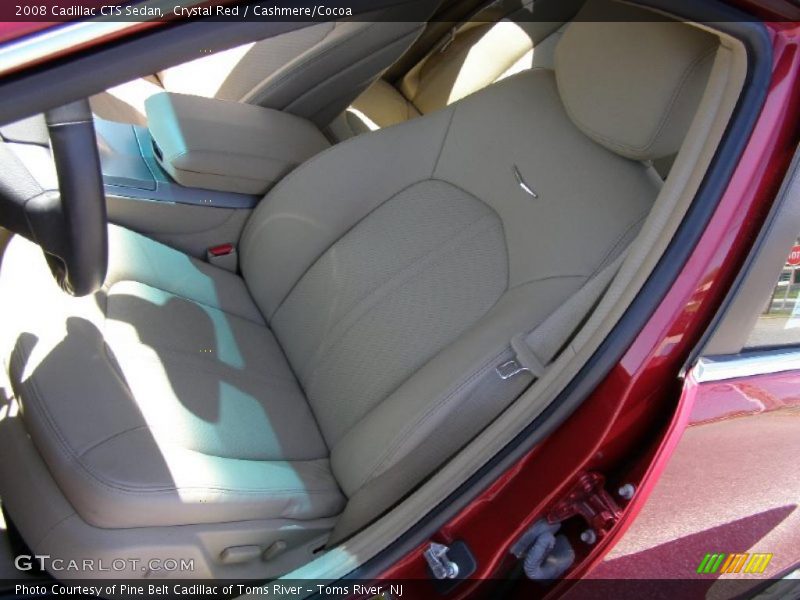 Crystal Red / Cashmere/Cocoa 2008 Cadillac CTS Sedan