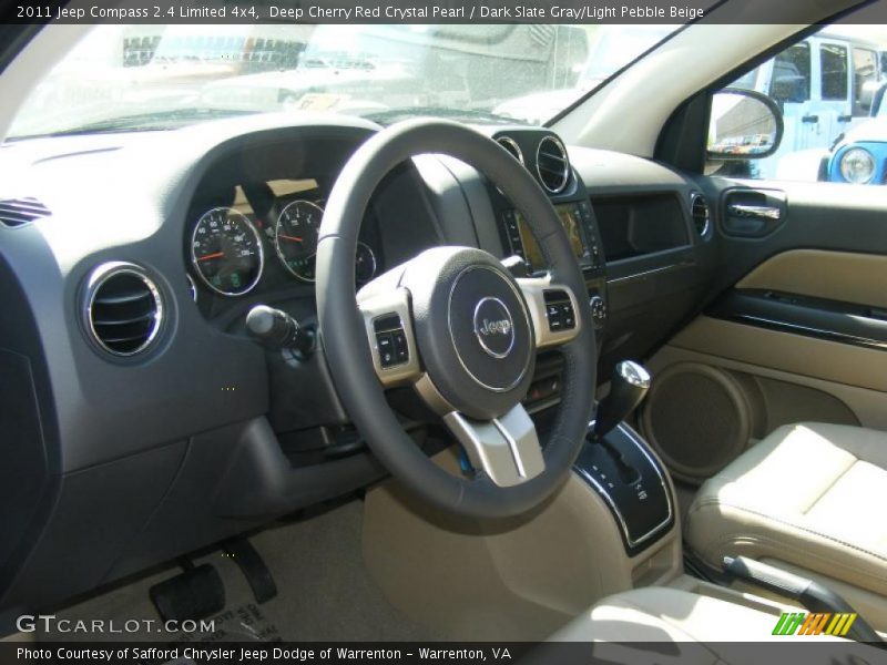 Deep Cherry Red Crystal Pearl / Dark Slate Gray/Light Pebble Beige 2011 Jeep Compass 2.4 Limited 4x4