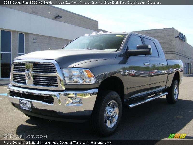 Mineral Gray Metallic / Dark Slate Gray/Medium Graystone 2011 Dodge Ram 3500 HD Big Horn Mega Cab 4x4