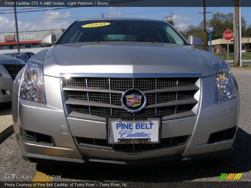 Light Platinum / Ebony 2008 Cadillac CTS 4 AWD Sedan