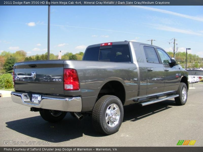  2011 Ram 3500 HD Big Horn Mega Cab 4x4 Mineral Gray Metallic