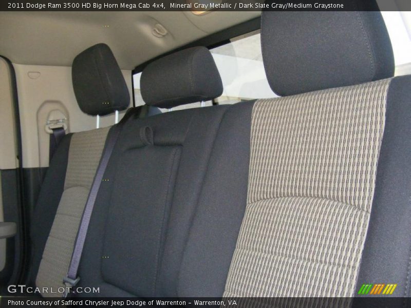  2011 Ram 3500 HD Big Horn Mega Cab 4x4 Dark Slate Gray/Medium Graystone Interior