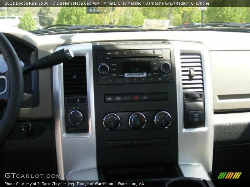 Controls of 2011 Ram 3500 HD Big Horn Mega Cab 4x4