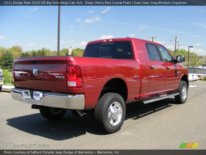  2011 Ram 3500 HD Big Horn Mega Cab 4x4 Deep Cherry Red Crystal Pearl