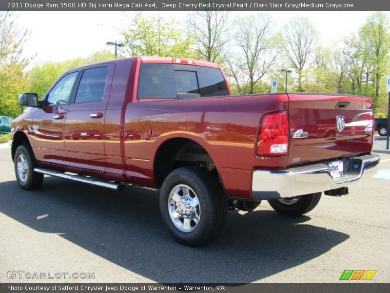  2011 Ram 3500 HD Big Horn Mega Cab 4x4 Deep Cherry Red Crystal Pearl