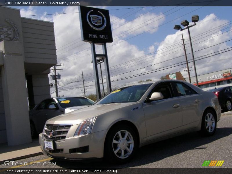 Gold Mist / Ebony 2008 Cadillac CTS Sedan