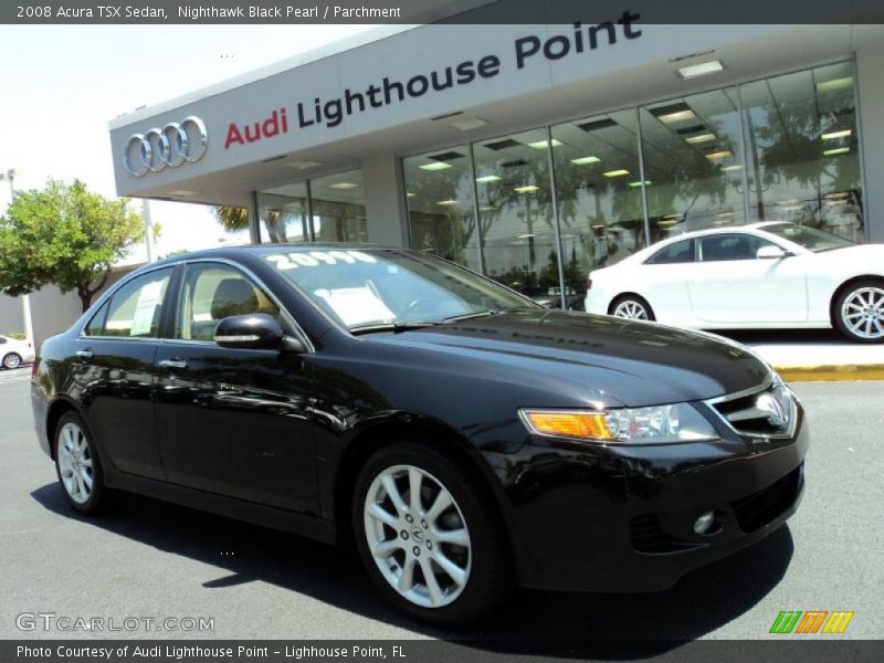 Nighthawk Black Pearl / Parchment 2008 Acura TSX Sedan