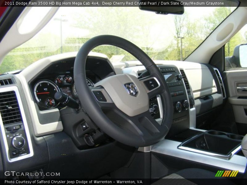  2011 Ram 3500 HD Big Horn Mega Cab 4x4 Steering Wheel