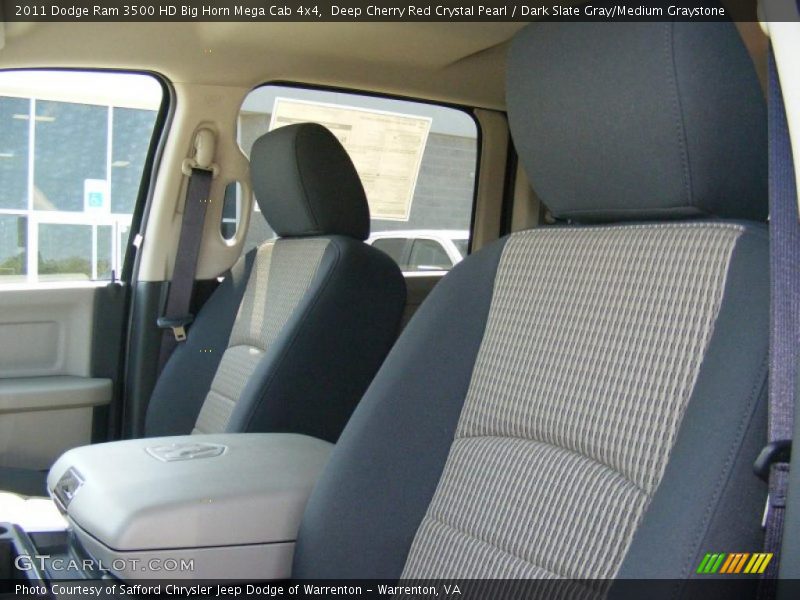  2011 Ram 3500 HD Big Horn Mega Cab 4x4 Dark Slate Gray/Medium Graystone Interior