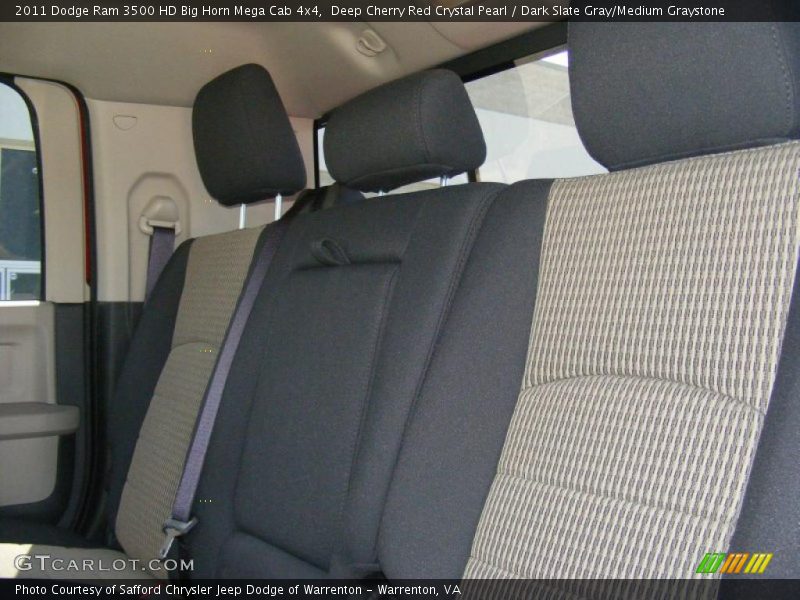  2011 Ram 3500 HD Big Horn Mega Cab 4x4 Dark Slate Gray/Medium Graystone Interior