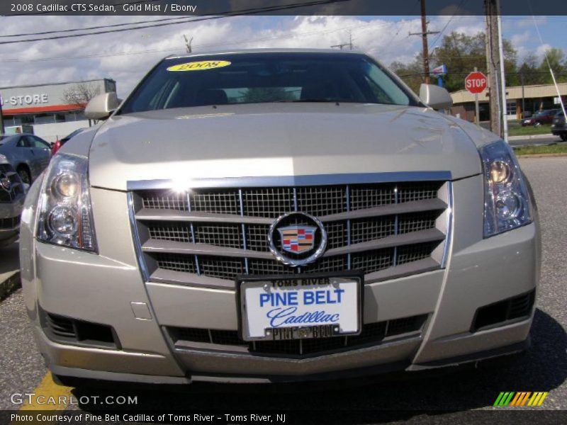 Gold Mist / Ebony 2008 Cadillac CTS Sedan