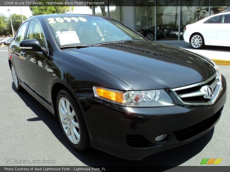 Nighthawk Black Pearl / Parchment 2008 Acura TSX Sedan