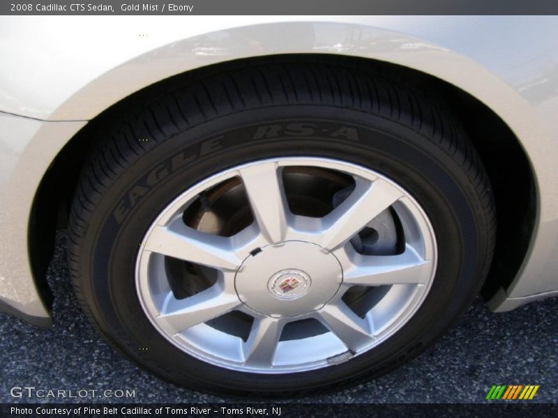 Gold Mist / Ebony 2008 Cadillac CTS Sedan