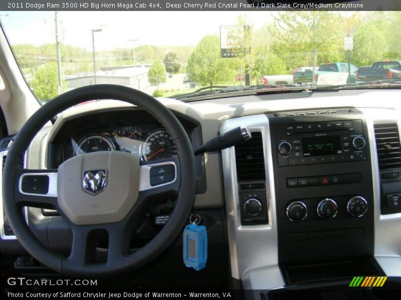 Dashboard of 2011 Ram 3500 HD Big Horn Mega Cab 4x4