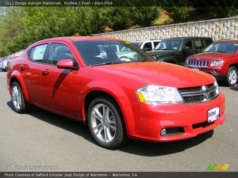 Redline 2 Pearl / Black/Red 2011 Dodge Avenger Mainstreet