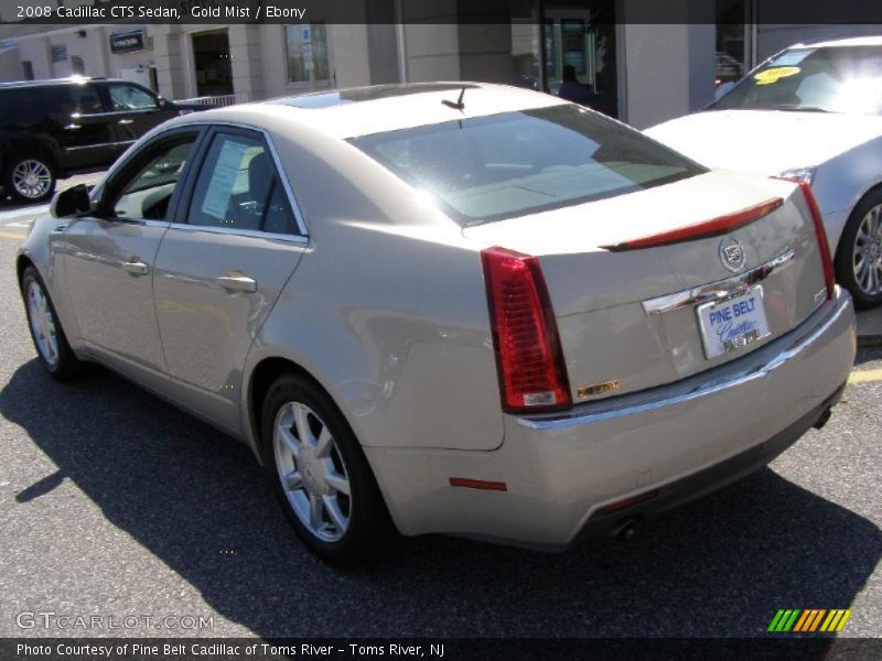 Gold Mist / Ebony 2008 Cadillac CTS Sedan