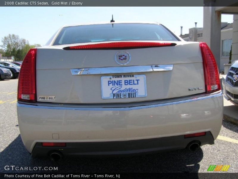 Gold Mist / Ebony 2008 Cadillac CTS Sedan