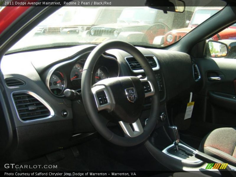 Redline 2 Pearl / Black/Red 2011 Dodge Avenger Mainstreet
