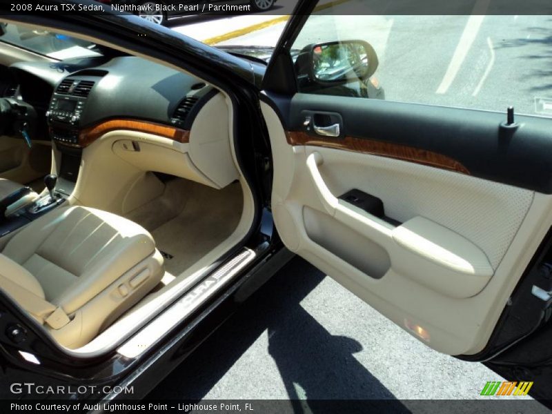 Nighthawk Black Pearl / Parchment 2008 Acura TSX Sedan
