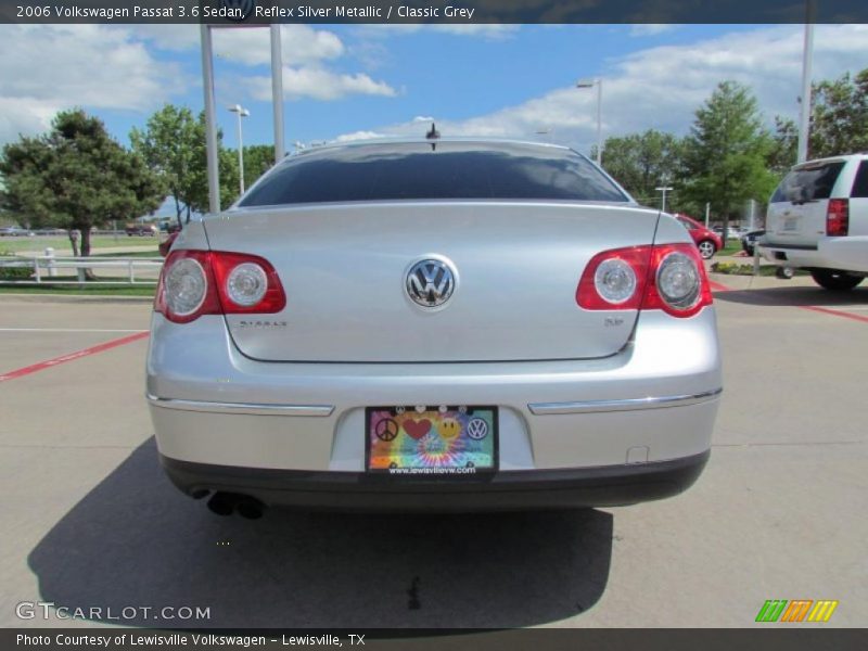 Reflex Silver Metallic / Classic Grey 2006 Volkswagen Passat 3.6 Sedan