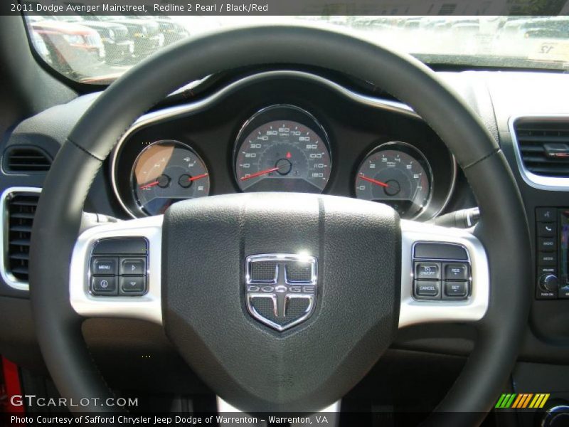 Redline 2 Pearl / Black/Red 2011 Dodge Avenger Mainstreet