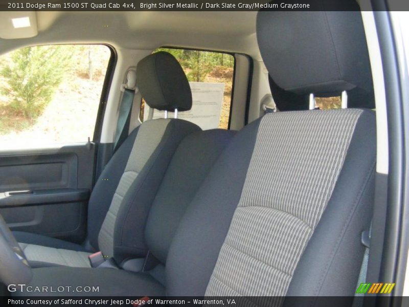 Bright Silver Metallic / Dark Slate Gray/Medium Graystone 2011 Dodge Ram 1500 ST Quad Cab 4x4