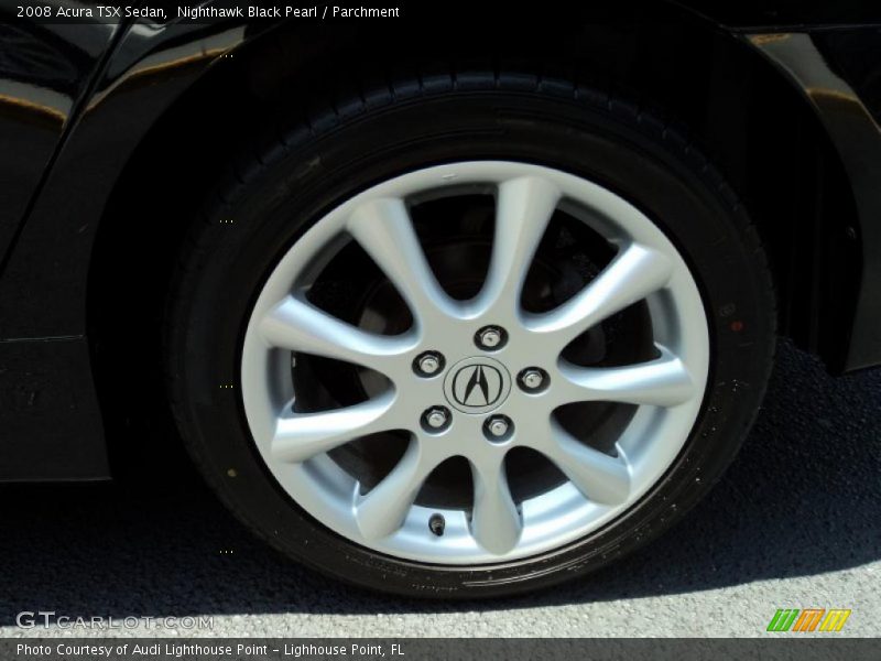 Nighthawk Black Pearl / Parchment 2008 Acura TSX Sedan