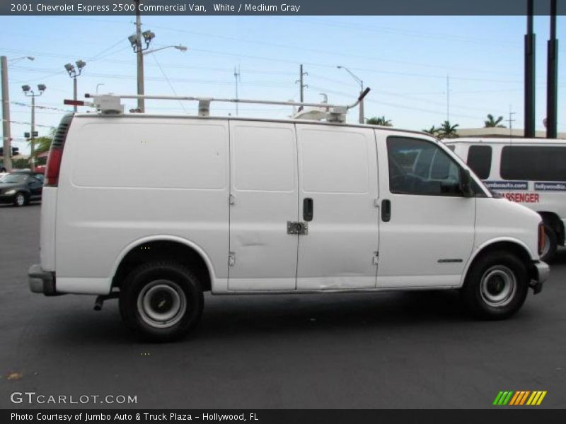 White / Medium Gray 2001 Chevrolet Express 2500 Commercial Van