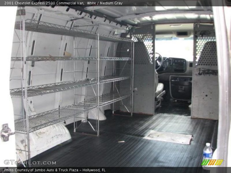White / Medium Gray 2001 Chevrolet Express 2500 Commercial Van