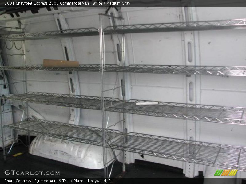 White / Medium Gray 2001 Chevrolet Express 2500 Commercial Van