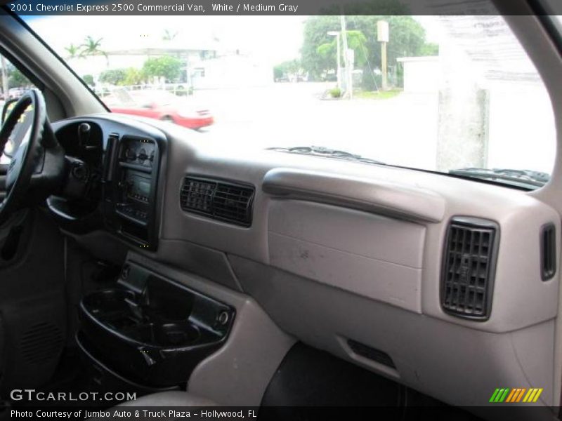 White / Medium Gray 2001 Chevrolet Express 2500 Commercial Van