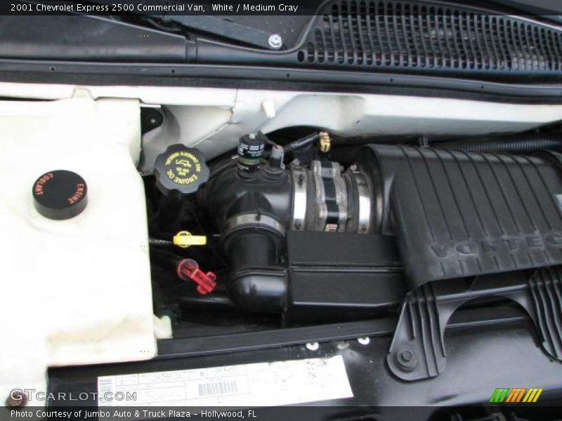 White / Medium Gray 2001 Chevrolet Express 2500 Commercial Van