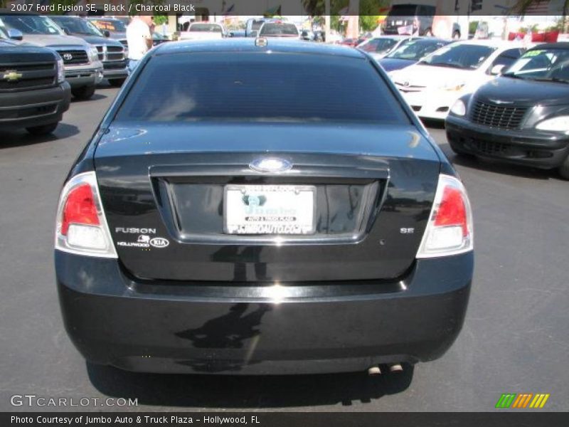 Black / Charcoal Black 2007 Ford Fusion SE