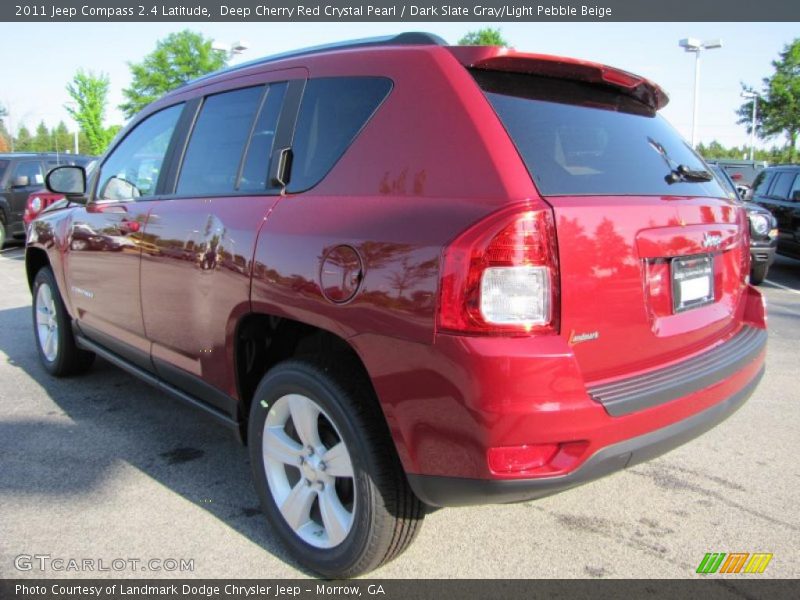 Deep Cherry Red Crystal Pearl / Dark Slate Gray/Light Pebble Beige 2011 Jeep Compass 2.4 Latitude