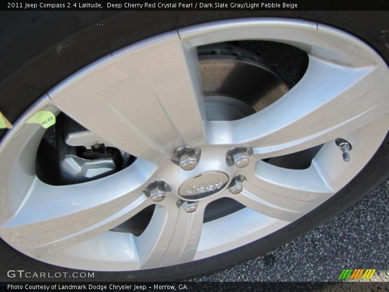 Deep Cherry Red Crystal Pearl / Dark Slate Gray/Light Pebble Beige 2011 Jeep Compass 2.4 Latitude
