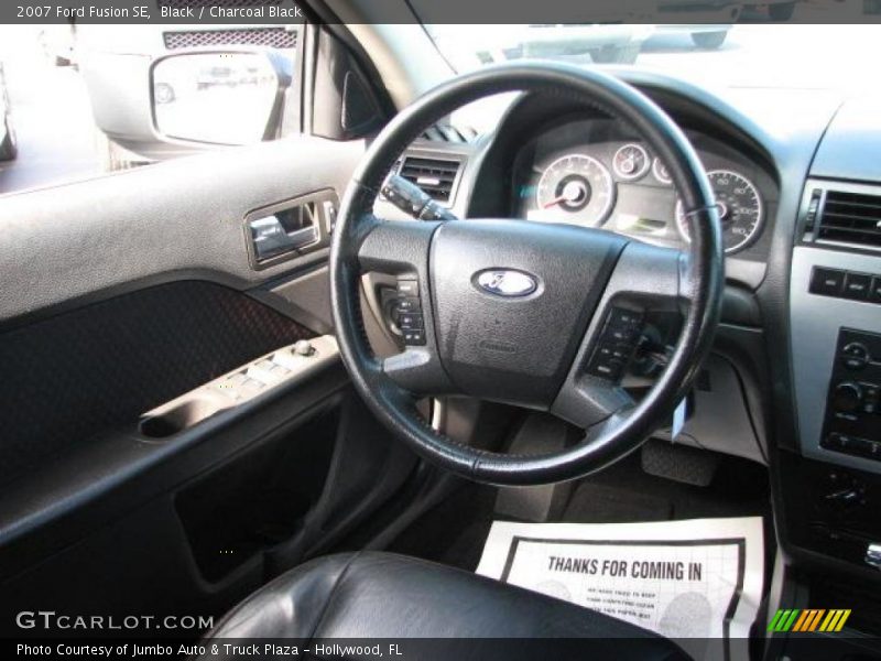 Black / Charcoal Black 2007 Ford Fusion SE
