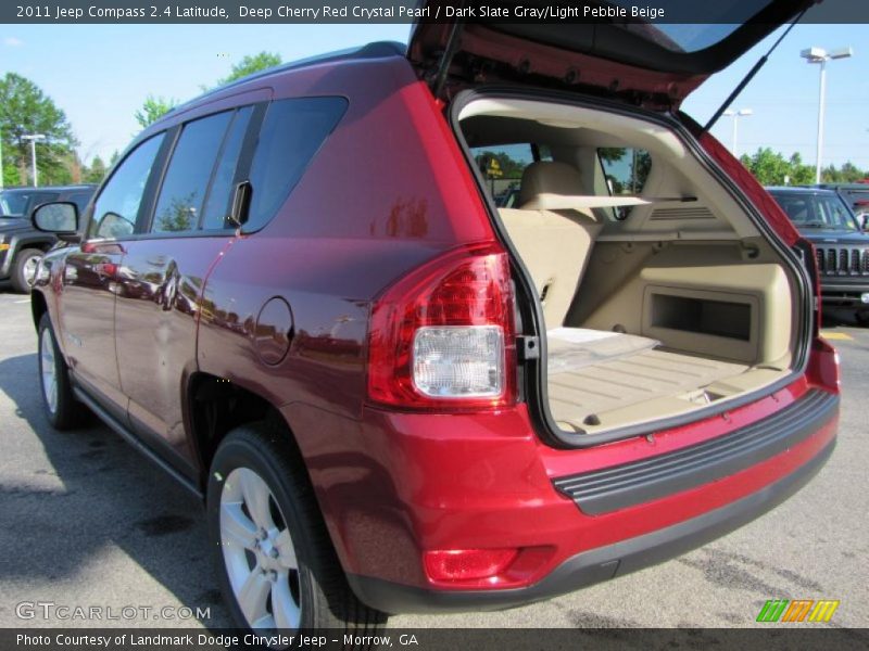 Deep Cherry Red Crystal Pearl / Dark Slate Gray/Light Pebble Beige 2011 Jeep Compass 2.4 Latitude