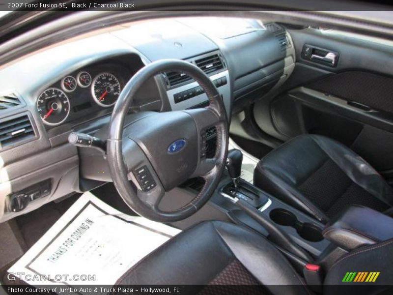 Black / Charcoal Black 2007 Ford Fusion SE