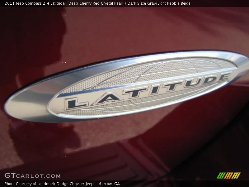 Deep Cherry Red Crystal Pearl / Dark Slate Gray/Light Pebble Beige 2011 Jeep Compass 2.4 Latitude