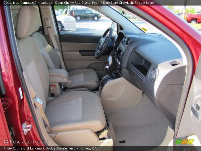 Deep Cherry Red Crystal Pearl / Dark Slate Gray/Light Pebble Beige 2011 Jeep Compass 2.4 Latitude