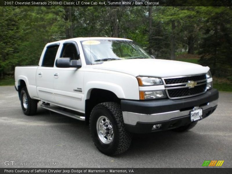 Summit White / Dark Charcoal 2007 Chevrolet Silverado 2500HD Classic LT Crew Cab 4x4