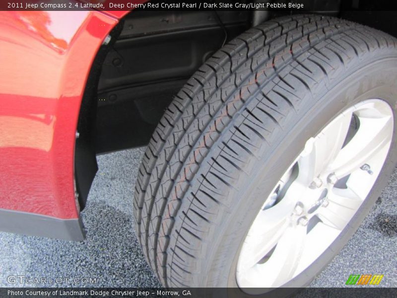 Deep Cherry Red Crystal Pearl / Dark Slate Gray/Light Pebble Beige 2011 Jeep Compass 2.4 Latitude