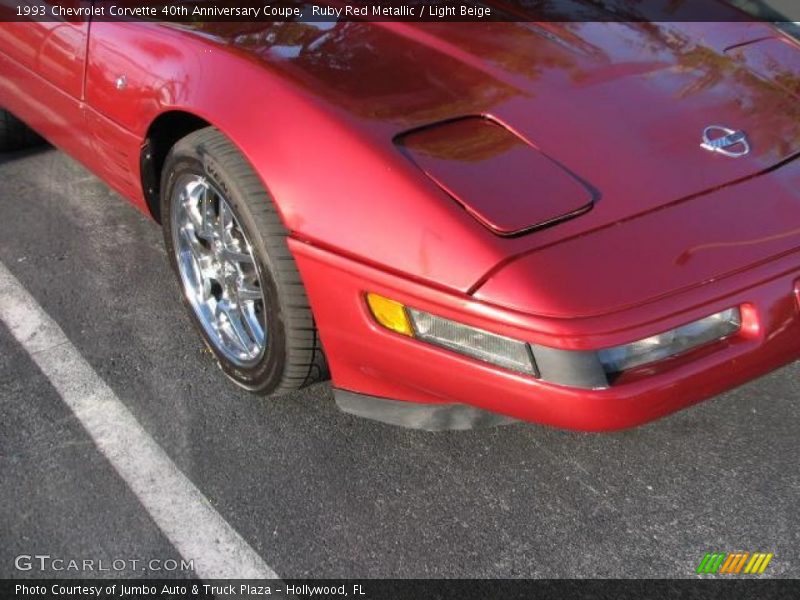 Ruby Red Metallic / Light Beige 1993 Chevrolet Corvette 40th Anniversary Coupe