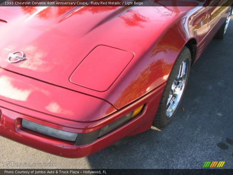 Ruby Red Metallic / Light Beige 1993 Chevrolet Corvette 40th Anniversary Coupe