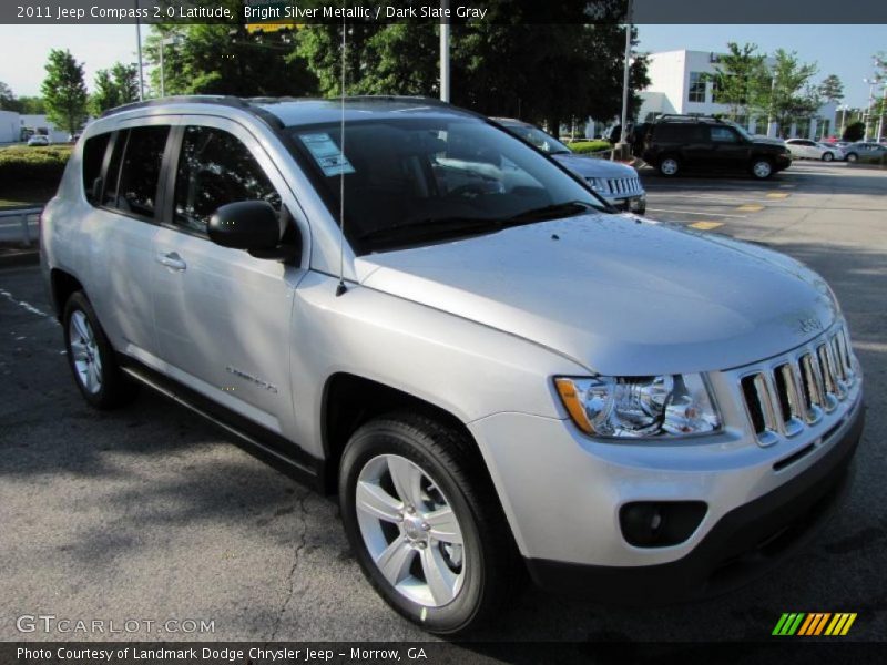 Bright Silver Metallic / Dark Slate Gray 2011 Jeep Compass 2.0 Latitude