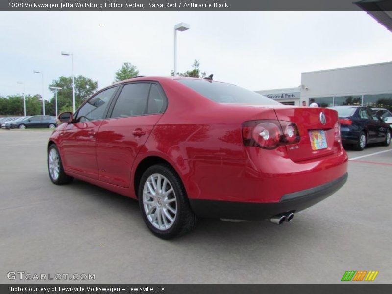 Salsa Red / Anthracite Black 2008 Volkswagen Jetta Wolfsburg Edition Sedan