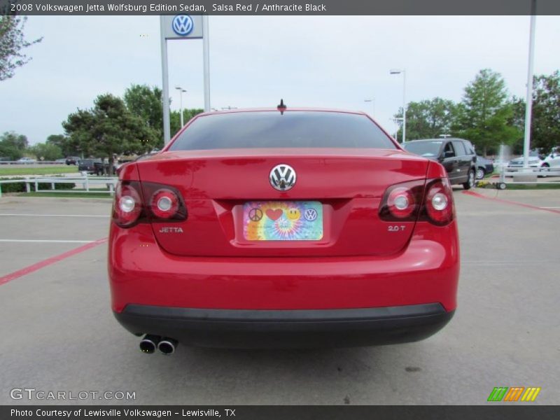 Salsa Red / Anthracite Black 2008 Volkswagen Jetta Wolfsburg Edition Sedan