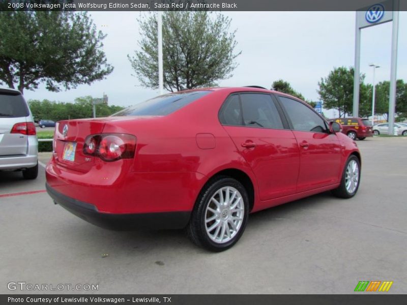 Salsa Red / Anthracite Black 2008 Volkswagen Jetta Wolfsburg Edition Sedan