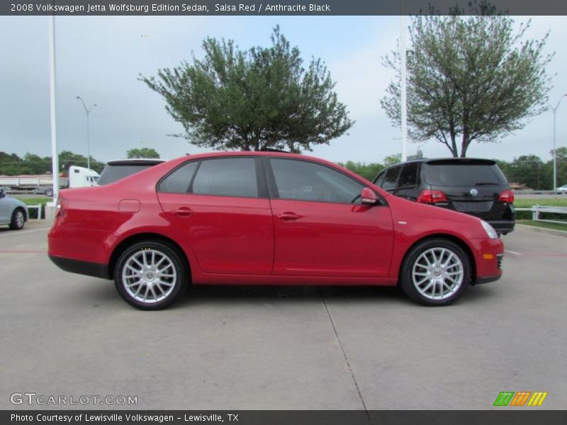 Salsa Red / Anthracite Black 2008 Volkswagen Jetta Wolfsburg Edition Sedan